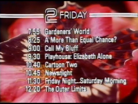 Thursday 2nd April 1981 - BBC2 - Newsnight - Closedown - Music - Bruton Music - Rare Recording