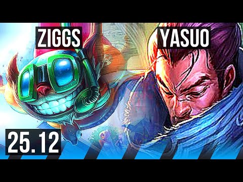 ZIGGS vs YASUO (MID) | 10/5/18 | EUW Diamond | 25.12