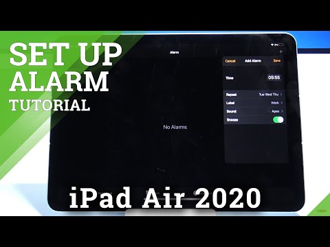 How to Set Up Alarm Clock on iPad Air 2020 – Schedule Alarms