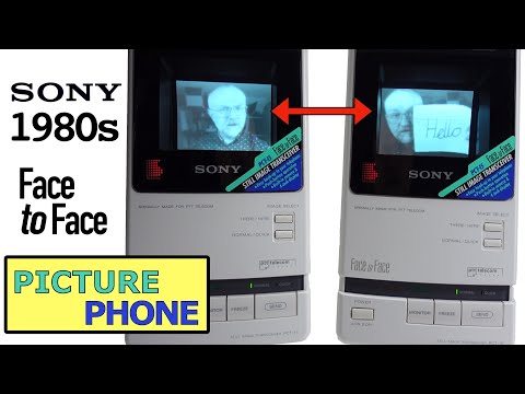 People Might Not Remember That Back In The '80s, Sony Developed A Video Picture Phone. Here's What It Looked Like