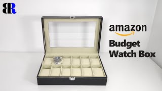 Budget luxury watch box from Amazon Unboxing + Test