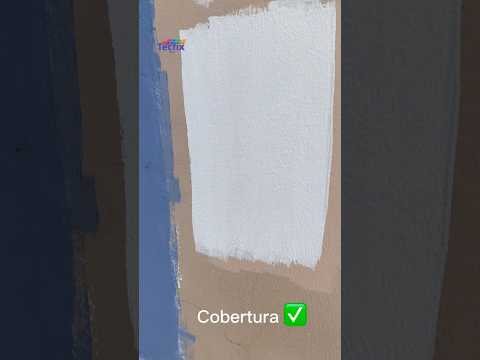 Teste de cor e cobertura do Branco Neve Tecfix! Confira o resultado e veja a diferença! #tintatecfix
