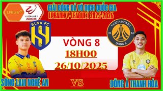 SONG LAM NGHE AN MEETS THANH HOA ROUND 8 V-LEAGUE 2025-2026