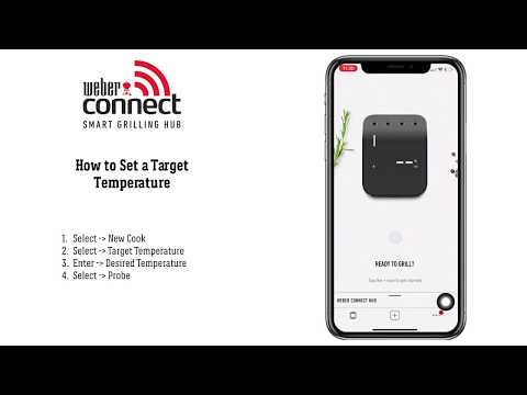Weber Connect - How To Set A Target Temperature