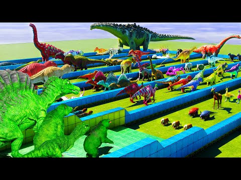 OMEGA DINOS (Primal 2025)👿 VS ALL ARK DINOSAURS, BOSSES & TITAN