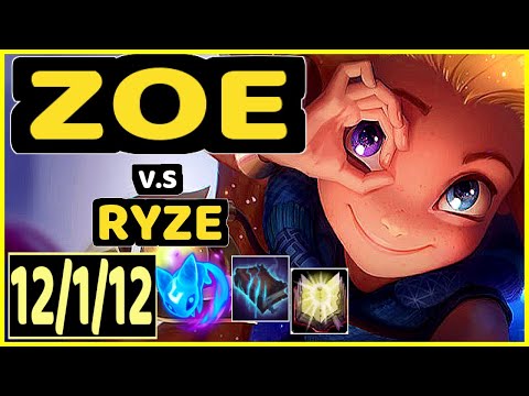 EVROT (ZOE) vs RYZE - 12/1/12 KDA MID CHALLENGER GAMEPLAY - BR