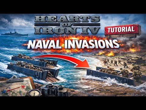 How Naval Invasions Work in Hearts of Iron 4 | Tutorial/Guide
