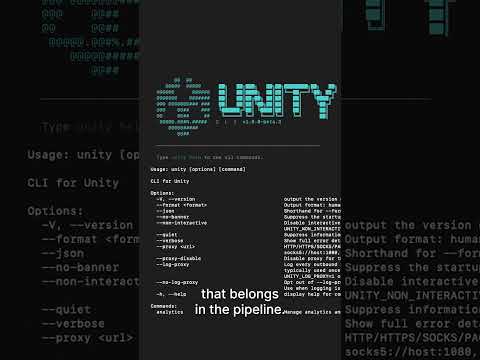 Scene setup with Unity CLI
