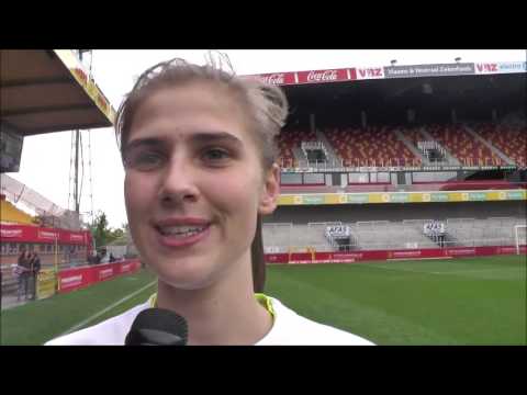 Marie Minnaert na bekerfinale RSC Anderlecht - KAA Gent Ladies op 13.05.2017
