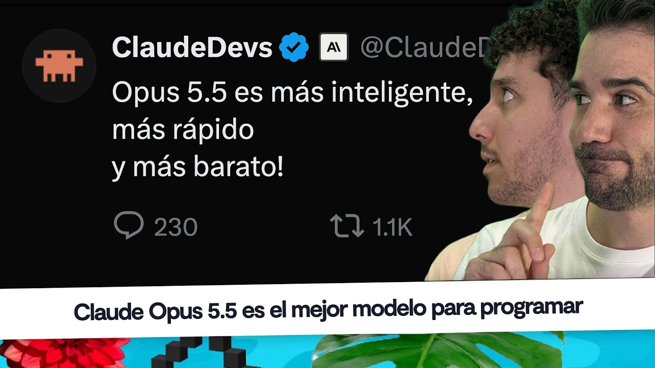 Noticias programación: Opus 5.5 - Problema de ser programador senior - Casos de uso Jev #CaféCodely