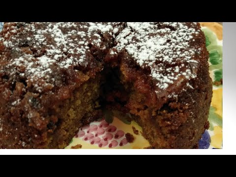 Fig and Molasses cake using a box cake mix.