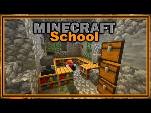 How to Build an Enchantment Cave! | Minecraft School | Tutorial Let's Play | Lesson 22