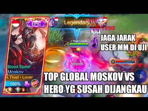 MOSKOV MM DENGAN JARAK TEMBAK PALING DEKAT, DI RANK TINGGI MYTHIC MOSKOV SUSAH DI PAKAI!!