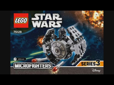 LEGO Star Wars 75128 TIE Advanced Prototype - instruction timelapse