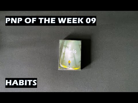 PNP of the Week 09 Habits solo card game
