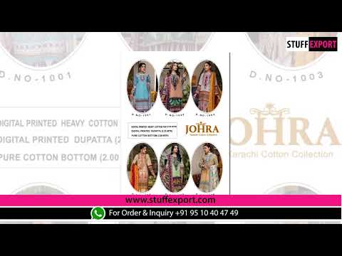 KF Designer Johra Karachi Cotton Suits Catalog Collection 2023