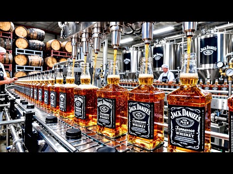 How JACK DANIEL’S WHISKEY is MADE 🥃 | INSIDE the MASSIVE INDUSTRIAL PROCESS 🏭
