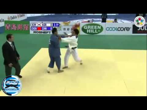 Judo Grand Prix Qingdao 2012 Semifinal -90kg KIM Kwang-Ho (KOR)-CHENG Xunzhao (CHN)
