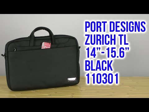 PORT DESIGNS | Zurich | Tinka iki 15.6 " | Messenger - Briefcase | Shoulder strap | Juodas video