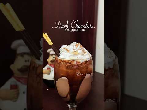 Dark Chocolate Frappe 🤎 #frapperecipe  #darkchocolate