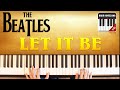 Урок фортепиано. The Beatles - Let it Be ( группа Битлз - Лет ит би) + ...