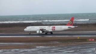 preview picture of video '復興航空 A321 新潟空港 着陸 111230'
