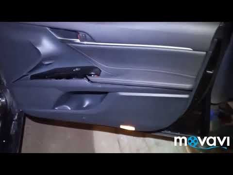 Тойота камри 2018 разбор снятие обшивки передней двери.Toyota Camry