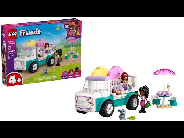 Vídeo relacionado con LEGO Friends Camión de los Helados de Heartlake City, Heladería de Juguete de Construcción para Niñas de 4 Años o Más, Juego de rol con 2 Mini Muñecas Paisley y Elsa D, Cucuruchos y Sabores 42644