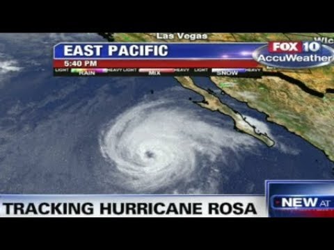 BREAKING Hurricane Rosa Flooding to Tropical storm hitting Arizona Raw Footage September 30 2018 Video