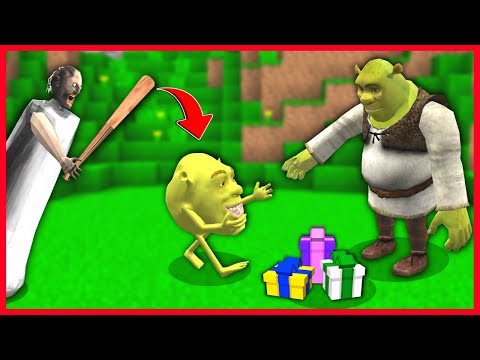 BEBEK SHREK BAYRAMLAŞIRKEN GRANNY SALDIRDI! 😱 - Minecraft