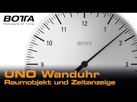 UNO Wanduhr - Raumobjekt und Zeitanzeige