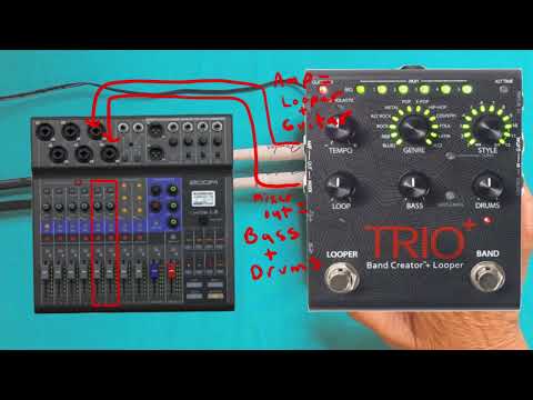 DIGITECH TRIO PLUS - mixer and amp output
