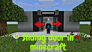 How to make sliding door in minecraft | 🚪automatic door | DUDE BOY #MINECRAFT #GAME #NEW #DOOR