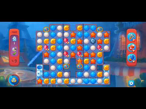 Fishdom Hard Level 7962  (3 moves with 2 lightning boosters)@choraelmin