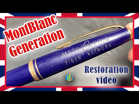 MONTBLANC GENERATION Fountain Pen Restoration - How to remove Engraving