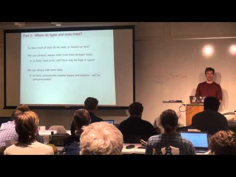 Types and Testing in Haskell