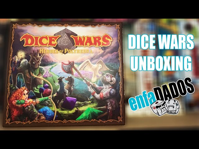 Vídeo relacionado con Wiz Dice - Dice Wars: Heroes of Polyhedra - Juego de mesa de estrategia de mesa para 2-4 jugadores con cartas ilustradas, juego de dados diversos y una gran cuadrícula hexagonal modular - A partir de