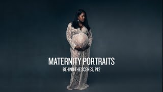 Maternity Photoshoot Behind The Scenes - Pregnancy Portrait Photography Pt2