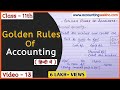 Golden Rules Of Accounts In Hindi Types Of Accounts Personal Real And Nominal Account