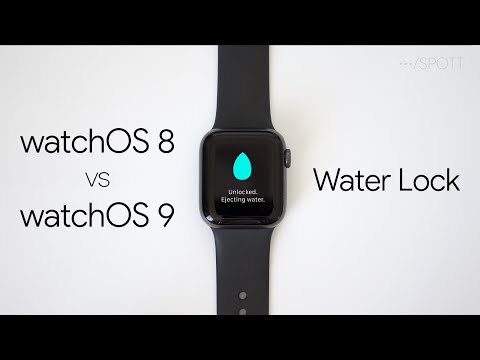 watchOS 9 vs watchOS 8 Water Lock