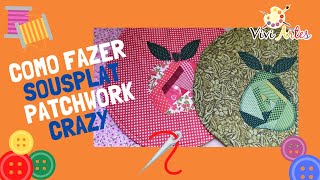 SOUSPLAT de retalhos de tecido | PATCHWORK INICIANTE