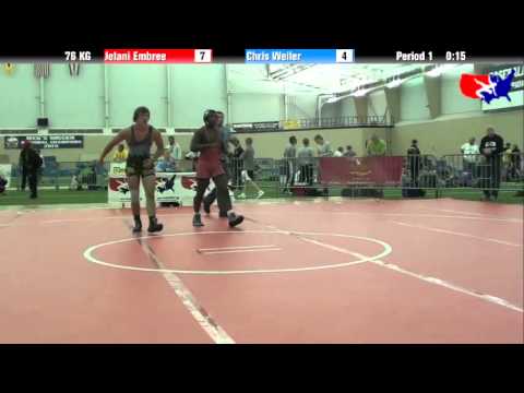 Jelani Embree vs. Chris Weiler at 2013 ASICS FILA Cadet Nationals - GR