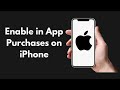 How to Enable in App Purchases on iPhone or iPad (2021)