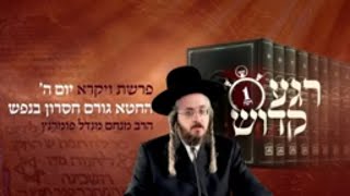 הרב מנחם מנדל פומרנץ | רגע קדוש מהאור החיים - פרשת ויקרא יום ה' • החטא גורם חסרון בנפש •