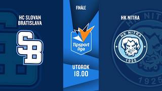 Hokej Tipsport liga: HC Slovan Bratislava - HK Nitra (28.4.2026 o 18:00 na JOJ ŠPORT)