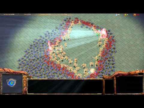 100 Zealots vs 500 Zerglings (Starcraft 2 Epic Battle)