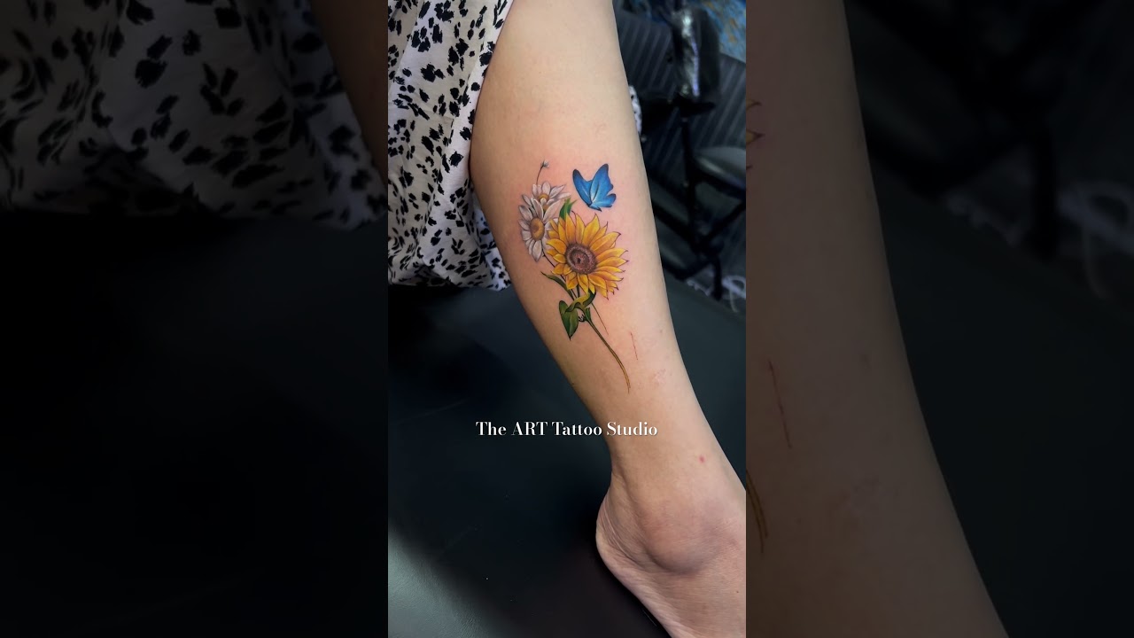 #sunflower #sunflowertattoo #tattoo #femaletattooartist