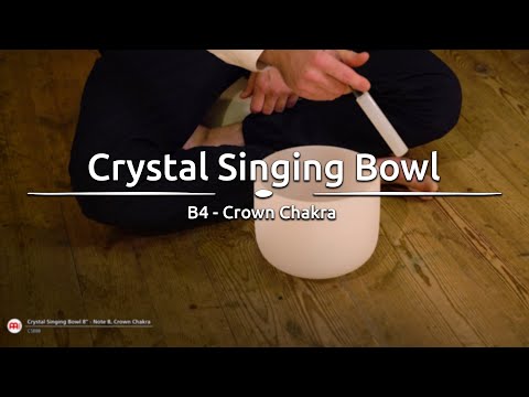 Crystal Singing Bowl, 8", Note B, Crown Chakra - CSB8B - Meinl Sonic Energy