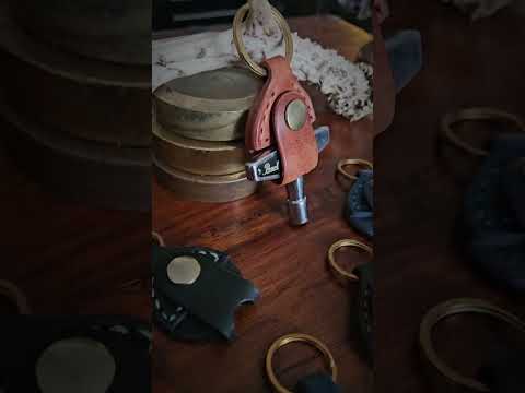 Drum Key Fob - Handmade & Hand Stitched, one of a kind. image 15