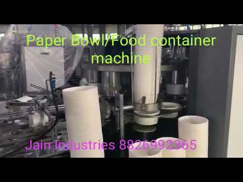 Paper Bowl Making Machine